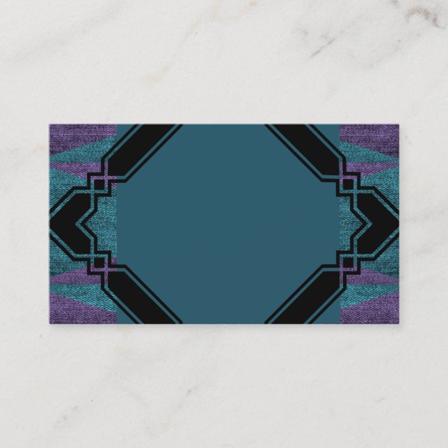 Multi Blue Design Business Card (Front)