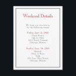 Multi-Border Enclosure Card Bar Mitzvah<br><div class="desc">Enclosure card to match the multi-border Bar Mitzvah invitation.</div>