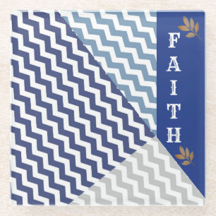 Multi-Chevron Colour "Faith" Coaster