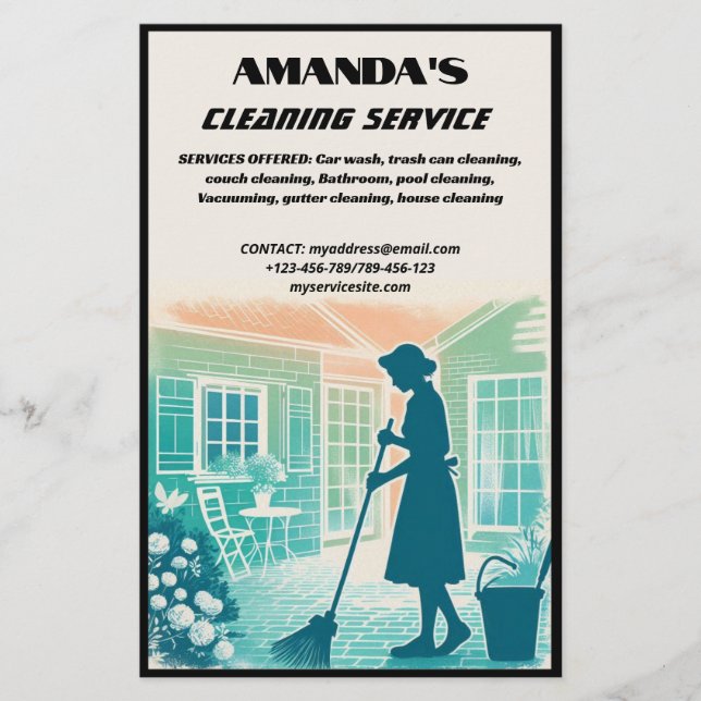 Multi Cleaning Service Flyer (Front)