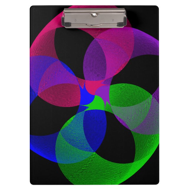 Multi Color Fusion Geometric Clipboard (Front)