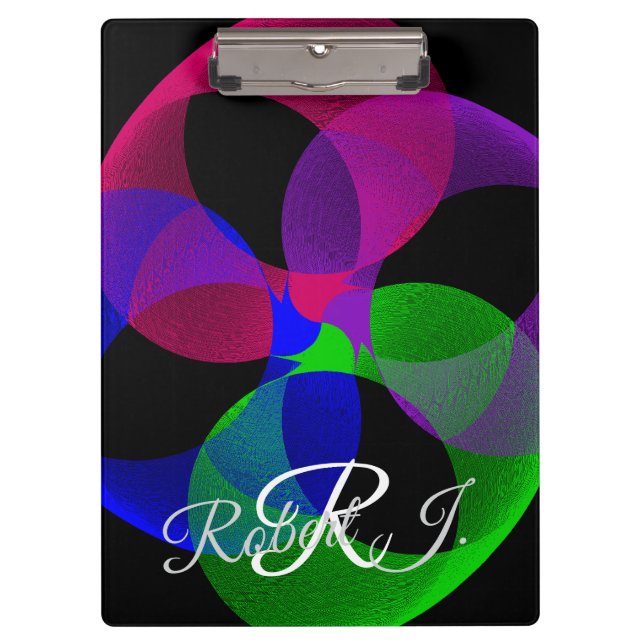 Multi Color Fusion Geometric Clipboard (Front)