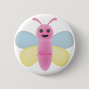 Multi-color Kawaii Bee Thunder_Cove 6 Cm Round Badge