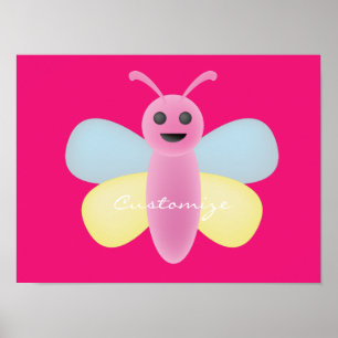 Multi-color Kawaii Bee Thunder_Cove Poster