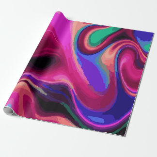 Multi-Color Paint Swirl Pattern – Fun Vibrant Gift Wrapping Paper