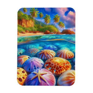 Multi color reef magnet