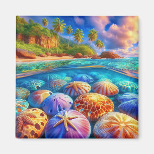 Multi color reef magnet