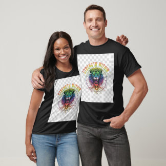 Multi-Color Roaring Lion Strength Within Graphic T-Shirt