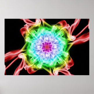 Multi-Color Smoke Rainbow Poster
