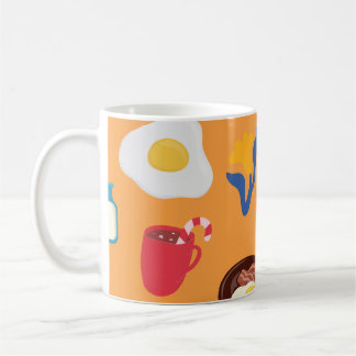Multi-colored coffee cup 11 x ceramic W-PT ZLE