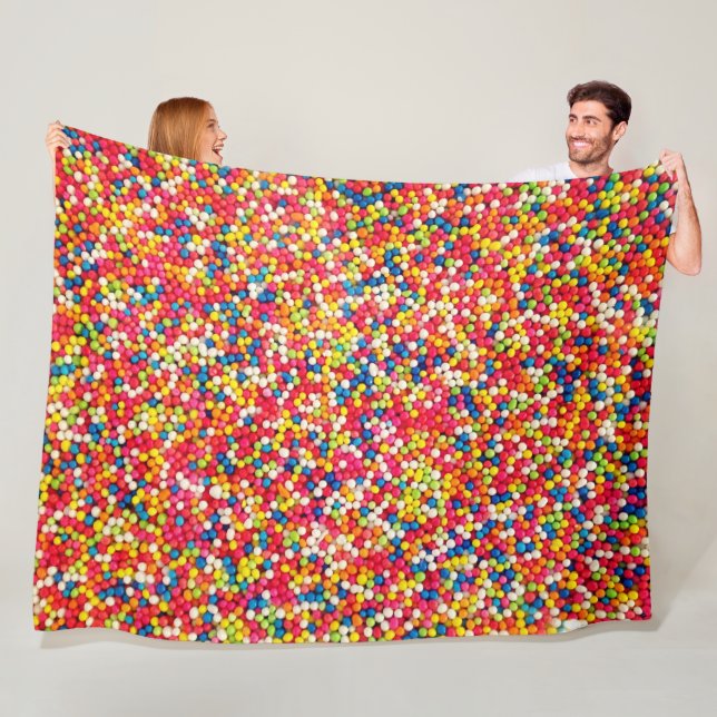 MULTI-COLORED FLEECE BLANKET (In Situ)