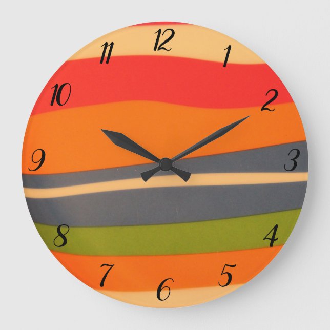 Multi Colored Large Round wall Clock (Front)
