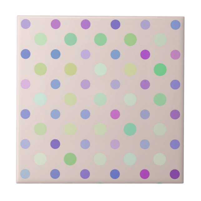 multi-colored polka dots tile (Front)