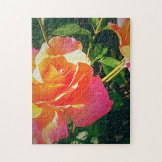 MULTI -COLORED ROSE JIGSAW PUZZLE