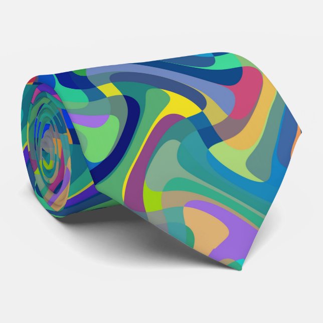 multi-colored  tie (Rolled)