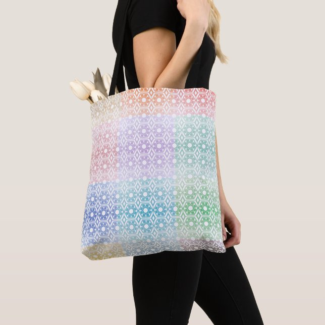 Multi-Colored Tote Bag (Close Up)
