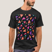 Multi-colored triangle geometric pattern