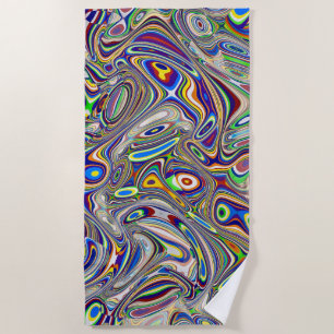 Multi Colour Abstract 2, 2018 (photo) SVP Images Beach Towel