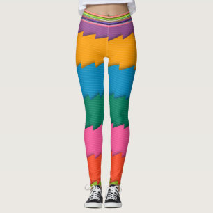 Multi-Colour Abstract Leggings