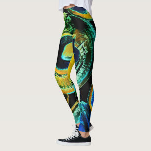 Multi-colour Abstract Leggings