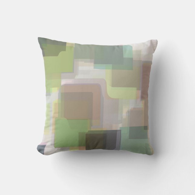 Multi-Colour Abstract Pattern Cushion (Front)