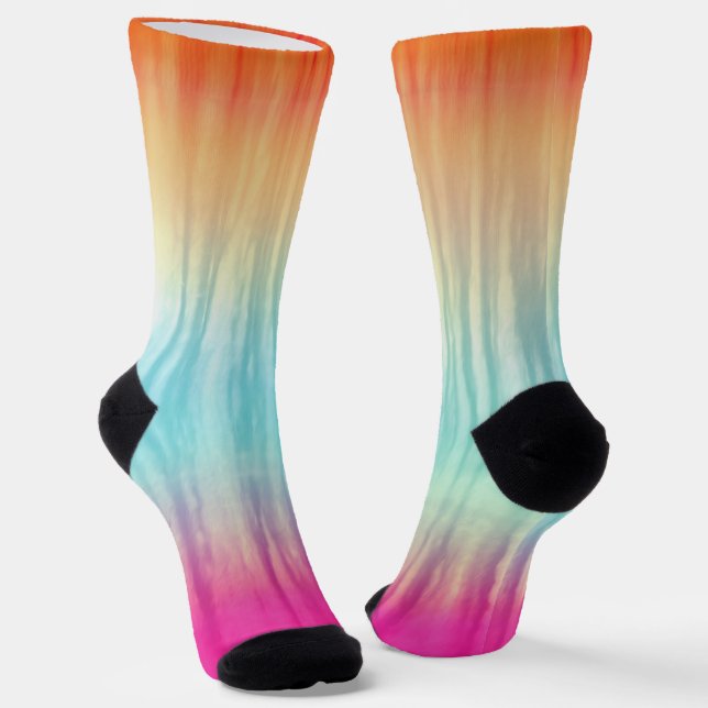Multi-Colour Abstract Pattern Socks (Angled)