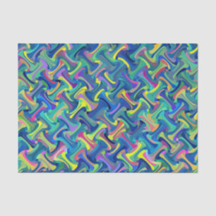 Multi-Colour Abstract Pattern Tissue Paper