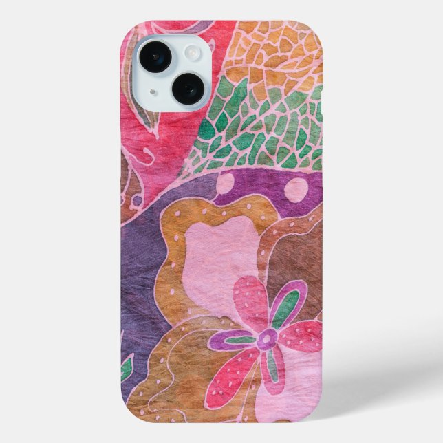 Multi-colour Abstract Pink, Purple, Blue Case-Mate iPhone Case (Back)