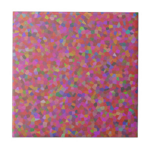 Multi colour confetti design tile
