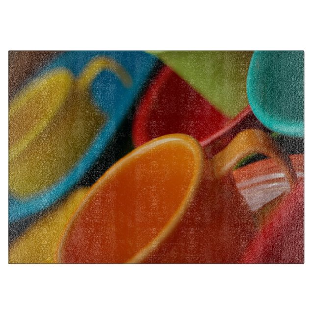 Multi-colour Fiesta Cutting Board Kitchen Ware (Front)
