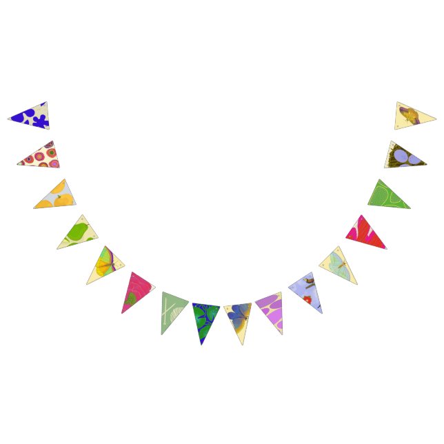 Multi-Colour Flags for Garland (All)