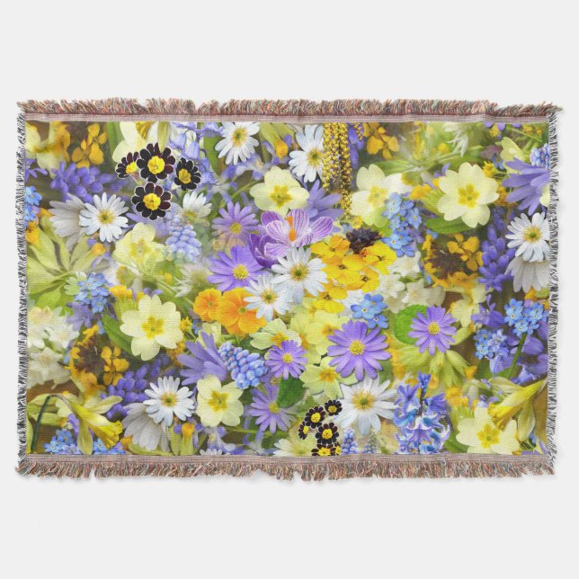 Multi-colour Floral Blanket (Front)