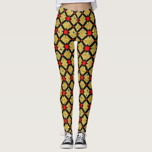 Multi-Colour Floral Design women leggings