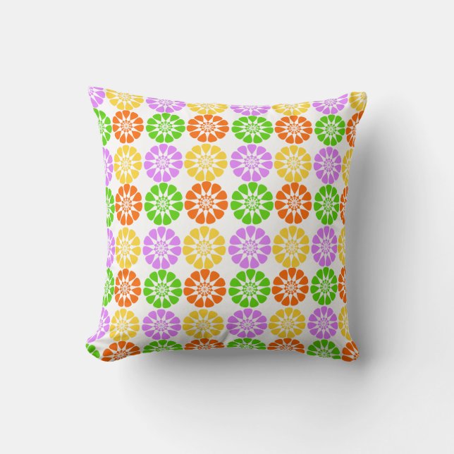Multi Colour Floral Pillow (Front)