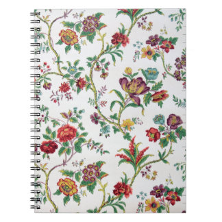 Multi-colour floral wallpaper, c. 1912 notebook