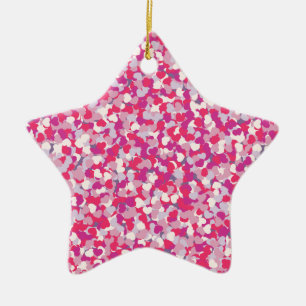 multi Colour Heart Confetti2 Ceramic Tree Decoration