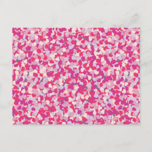 multi Colour Heart Confetti2 Postcard