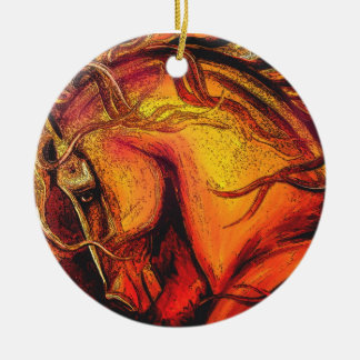 Multi Colour Horse Ornament
