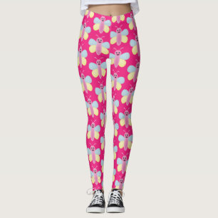 Multi-colour Kawaii Bee Thunder_Cove Leggings