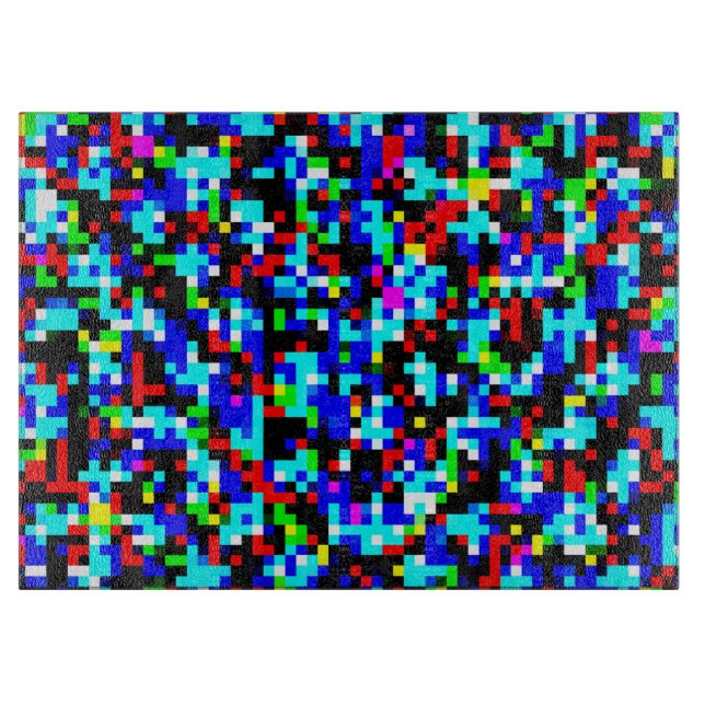 Multi-Colour Pattern Cutting Board (Front)