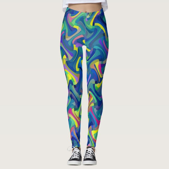 Multi-Colour Pattern Leggings (Front)