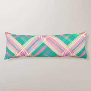 Multi-Colour Plaid Design Body Cushion