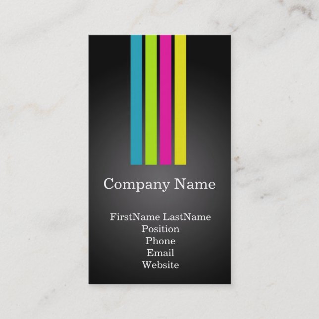 Multi-Colour Professional Business Cards (Front)