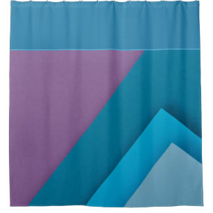 Multi-colour Purple Blue Green Shower Curtain