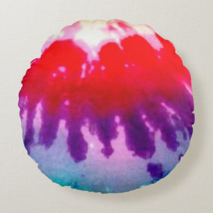 Multi colour round cushion