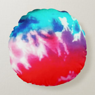 Multi colour round cushion