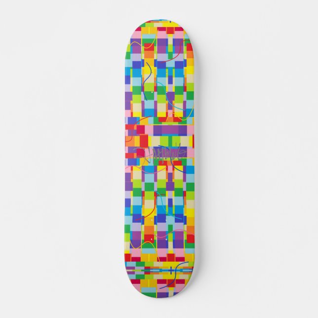 Multi-Colour Skateboard by HAMbWG (Front)