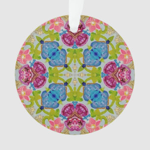Multi Colour Stained Glass Acrylic Ornament