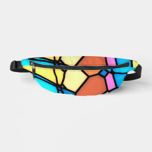 Multi-Colour Stained Glass Bum Bags