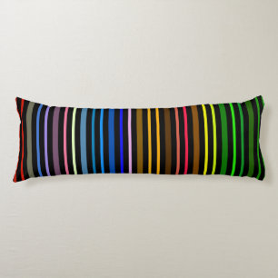 Multi Colour Stripe Pattern Body Cushion
